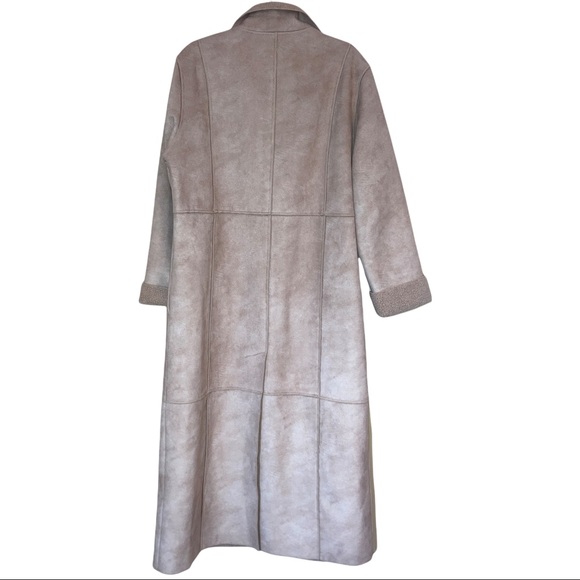 - J Jill Faux Shearling Long Coat  winter Jacket  EUC 🖤 gorgeous size M - Picture 14 of 15